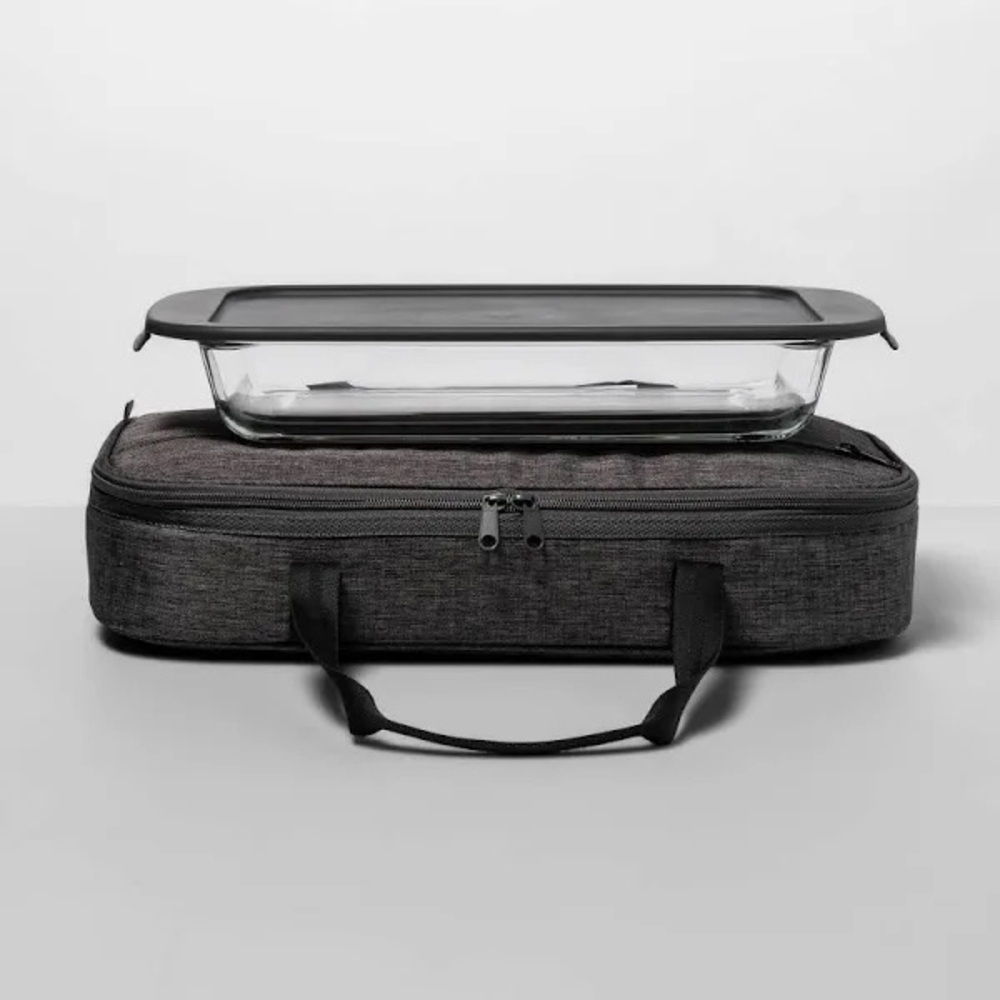 3qt Glass Baking Dish with Lid and Tote - Made by Design